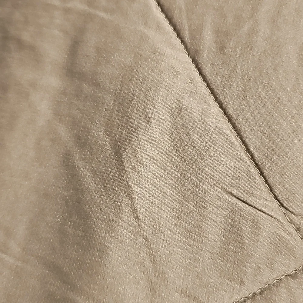 Pottery Barn Wheat & Toupe Linen Silk Blend Euro - Sham Set Of 2
